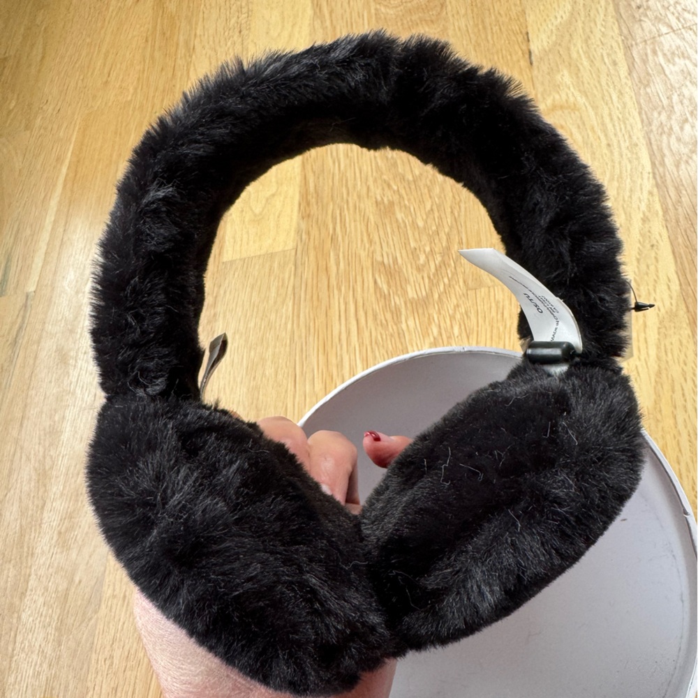 UGG Black Furry Earmuffs